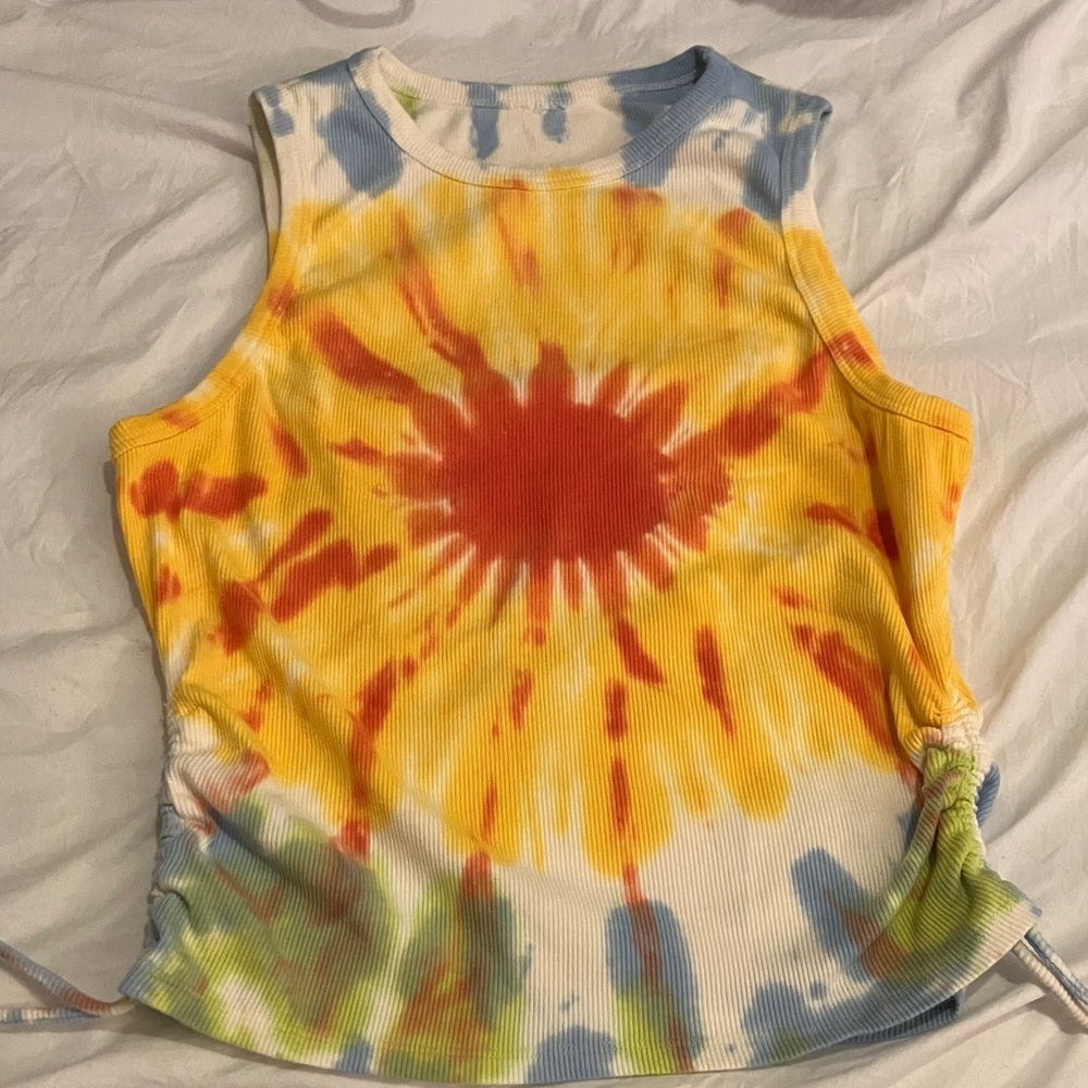 Tie-Dye Sleeveless Top - Multicolor